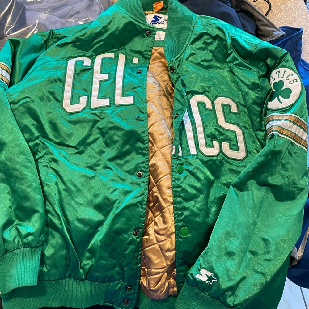 Celtics Mens Green Jacket by Starter